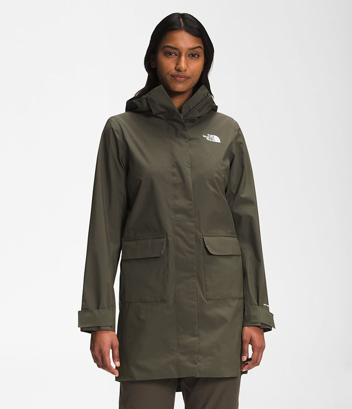 Chubasquero The North Face Mujer City Breeze Parka Ii - Colombia LRCBSV105 - Verde Oscuro